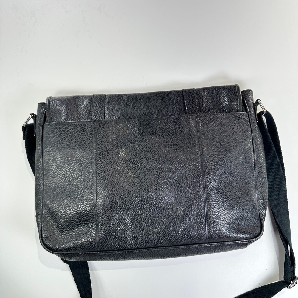 Cole Haan Work Messenger Leather Crossbody Bag Black - Picture 5 of 15